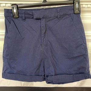 H&M Girls sz12-13Y navy cuffed shorts. EUC